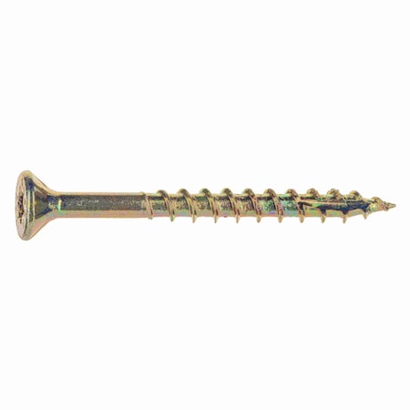 Saberdrive Wood Screw, #8, 1-3/4 in, Zinc Yellow Steel Flat Head Torx Drive, 182 PK 09288